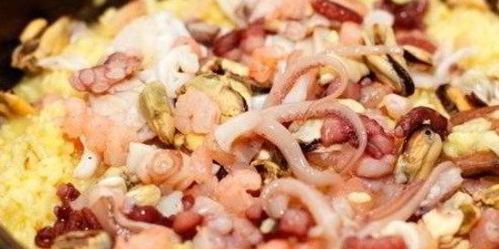 Ризотто с морским коктейлем