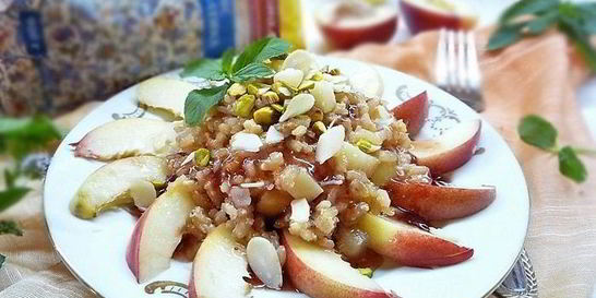 Ризотто с нектаринами