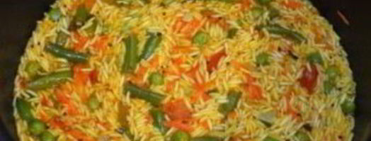 ризотто с овощами в мультиварке. Шаг 6