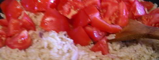 ризотто с помидорами и вялеными томатами. Шаг 4