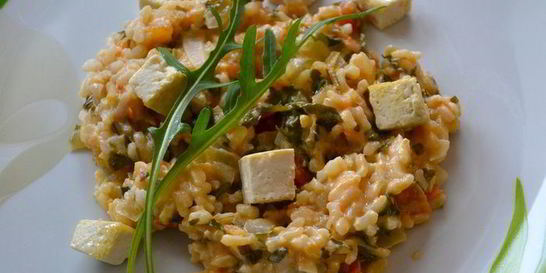 Ризотто с руколой