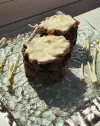 Ризотто с шампиньонами и сливочным соусом