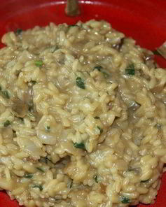 Ризотто с сушеными белыми грибами