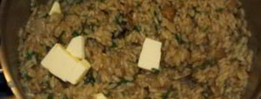 ризотто с сушеными белыми грибами. Шаг 4