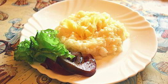 Ризотто с сыром и грушей