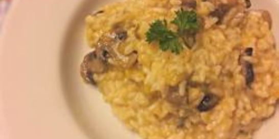 Ризотто с тыквой и грибами