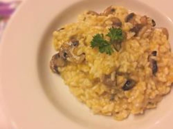 Рецепт ризотто с тыквой и грибами
