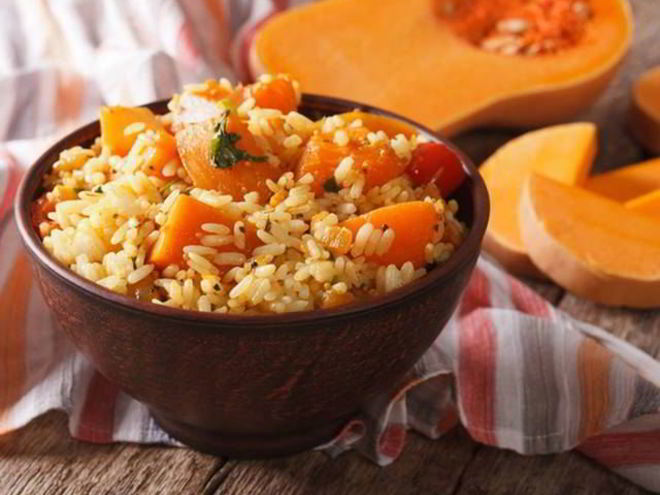 Рецепт ризотто с тыквой и мускатным орехом