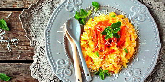 Ризотто с запеченной морковью