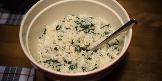 Ризотто со шпинатом
