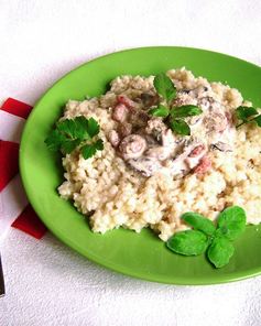 Ризотто в сливочном соусе