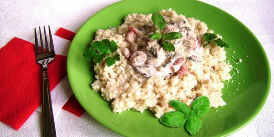 Ризотто в сливочном соусе