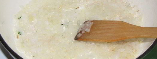 яблочное ризотто с копченым лососем. Шаг 5