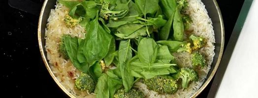 зеленое ризотто. Шаг 4