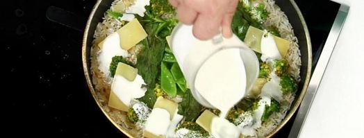 зеленое ризотто. Шаг 5