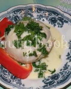 Фаршированные рисом и грибами кальмары