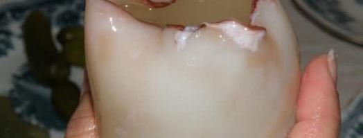 фаршированные рисом и грибами кальмары. Шаг 29