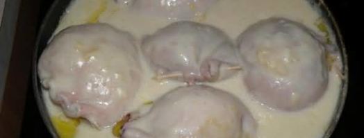 фаршированные рисом и грибами кальмары. Шаг 50