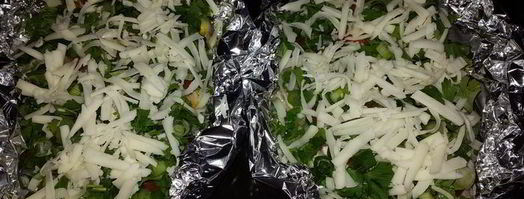 филе лаврака, запеченное с зеленью и сыром. Шаг 4