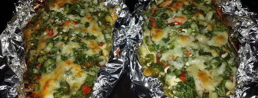 филе лаврака, запеченное с зеленью и сыром. Шаг 5