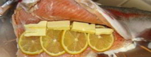 форель с лимоном в фольге. Шаг 4