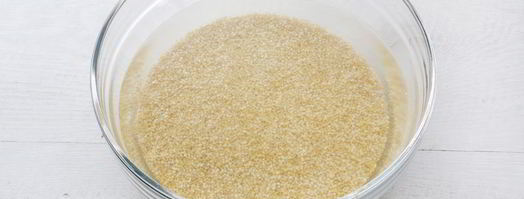 кальмары с киноа и заправкой из зеленой фасоли. Шаг 3