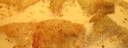 камбала запеченная с тальятелле под молочным соусом. Шаг 4