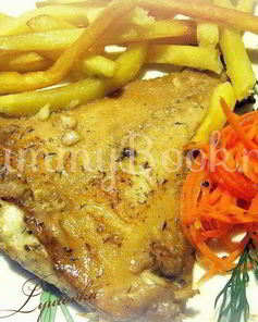 Камбала жареная