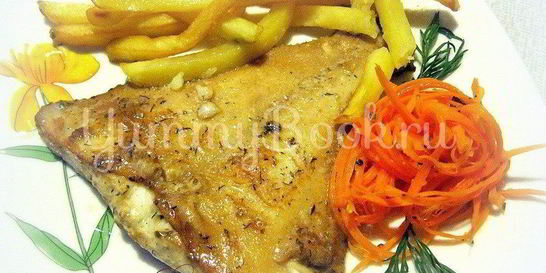 Камбала жареная