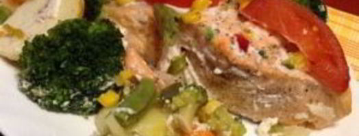 лосось в духовке с овощами. Шаг 10