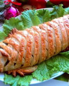 Лосось запеченный в тесте