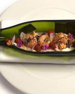 Морской гребешок на пюре из цветной капусты