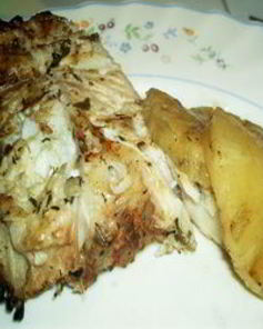 Палтус на гриле