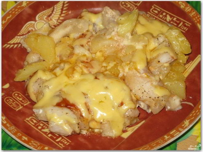 Рецепт пангасиуса с картошкой в духовке