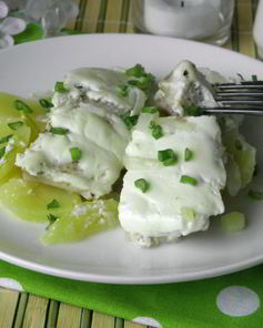 Пангасиус в духовке в сметане