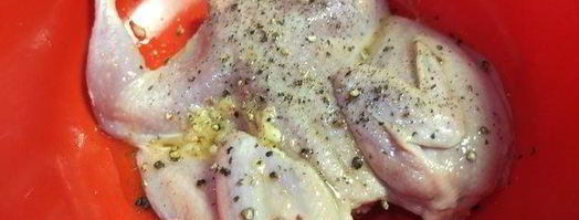 перепела на углях в чесночном масле. Шаг 3