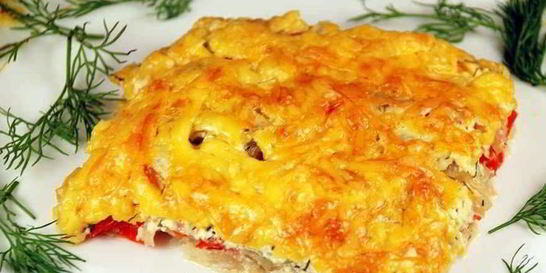 Рыба, запеченная в духовке с сыром