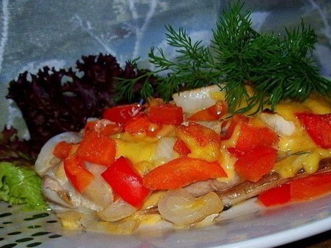 Рецепт скумбрии под сырной шубой