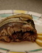 Стерлядь в духовке целиком