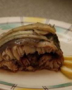 Стерлядь в духовке целиком