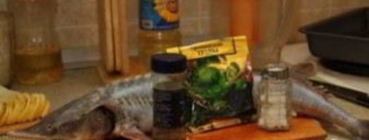 стерлядь в духовке целиком. Шаг 5