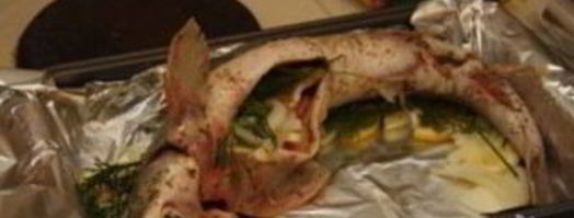 стерлядь в духовке целиком. Шаг 6