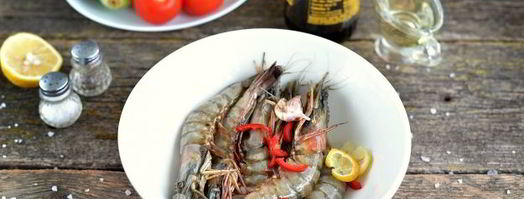 тигровые креветки-гриль с овощами. Шаг 4