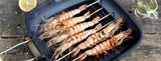 тигровые креветки-гриль с овощами. Шаг 7