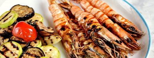 тигровые креветки-гриль с овощами. Шаг 10