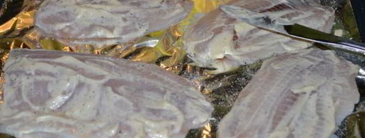 тилапия со свежей зеленью. Шаг 3