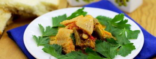 треска тушеная с овощами в мультиварке. Шаг 9