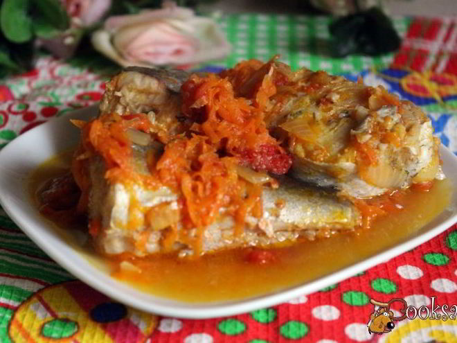 Рецепт тушеного хека с овощами
