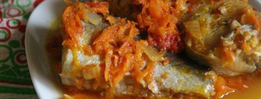 тушеный хек с овощами. Шаг 10