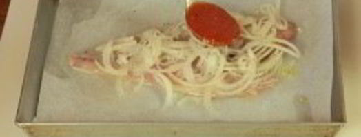 запеченная рыба в томатном соусе. Шаг 6